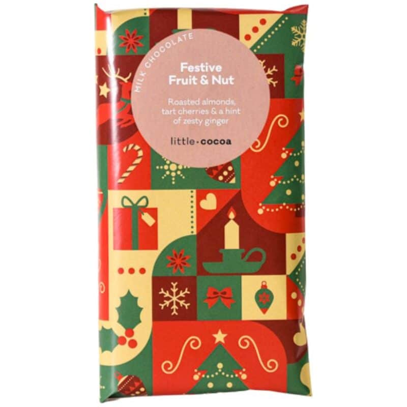 Festive Fruit Nut 1 - Christmas Chocolate Bars - Bundle - Little Cocoa