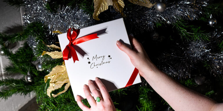christmas gift box of chocolates client gifting