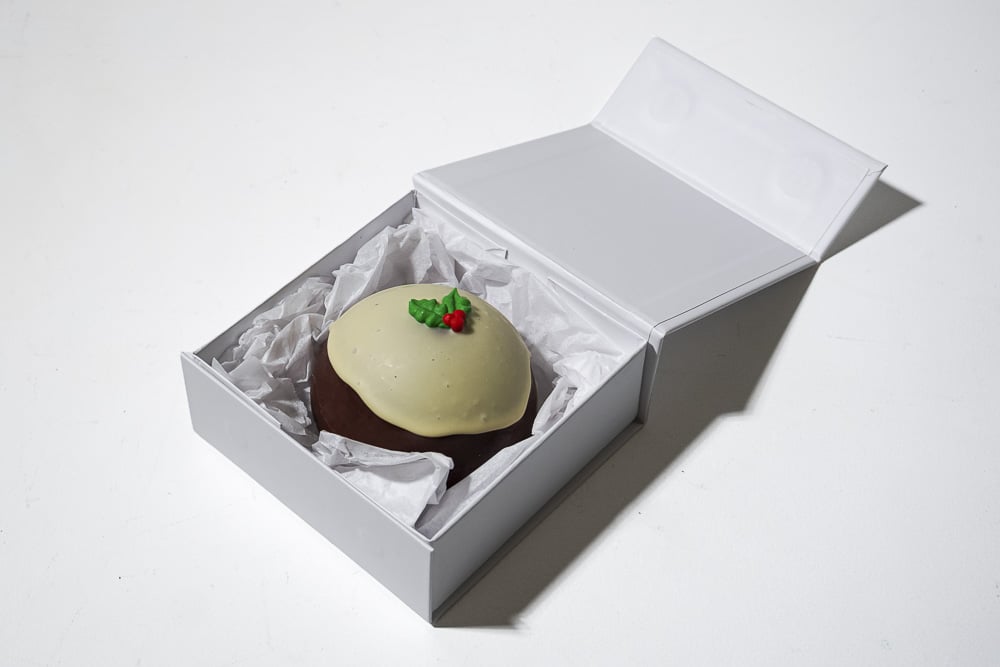 christmas-chocolate-pudding- client-gifting